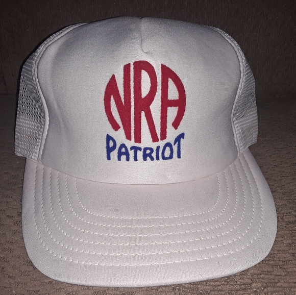 NRA Patriot Snapback Mesh Trucker Hat Vintage New Old Stock Made in the USA - Picture 1 of 9